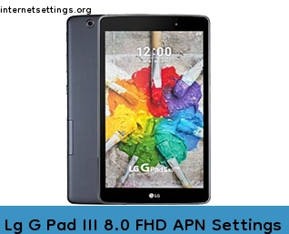 Lg G Pad III 8.0 FHD APN Setting
