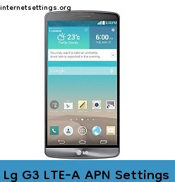 Lg G3 LTE-A APN Setting