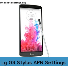 Lg G3 Stylus APN Setting