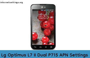 Lg Optimus L7 II Dual P715 APN Setting