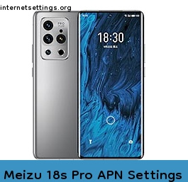 Meizu 18s Pro APN Setting