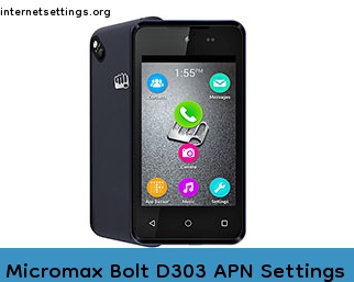 Micromax Bolt D303 APN Setting