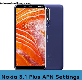 Nokia 3.1 Plus APN Internet Settings