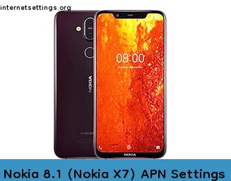 Nokia 8.1 (Nokia X7) APN Internet Settings