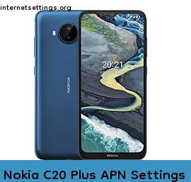 Nokia C20 Plus APN Internet Settings