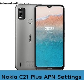 Nokia C21 Plus APN Internet Settings