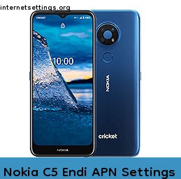 Nokia C5 Endi APN Internet Settings