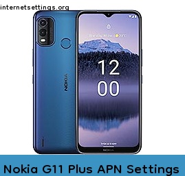 Nokia G11 Plus APN Internet Settings