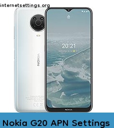 Nokia G20 APN Setting