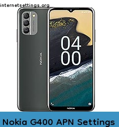 Nokia G400 APN Internet Settings