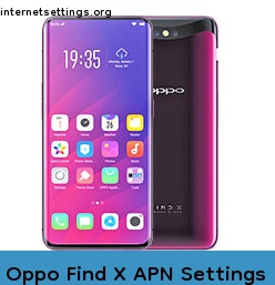 Oppo Find X APN Internet Settings