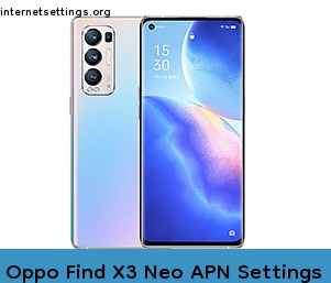 Oppo Find X3 Neo APN Internet Settings