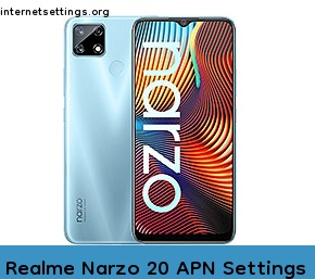Realme Narzo 20 APN Internet Settings