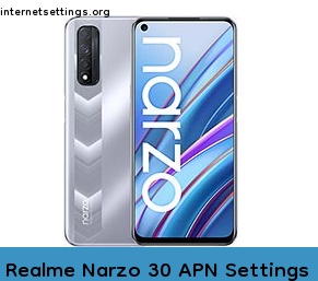 Realme Narzo 30 APN Internet Settings
