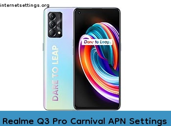 Realme Q3 Pro Carnival APN Internet Settings