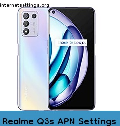 Realme Q3s APN Internet Settings
