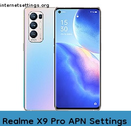 Realme X9 Pro APN Internet Settings