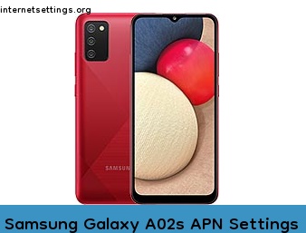 Samsung Galaxy A02s APN Internet Settings