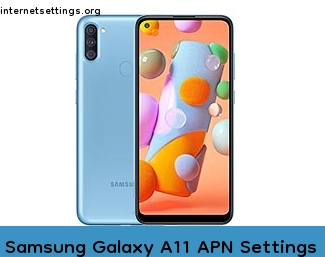 Samsung Galaxy A11 APN Internet Settings