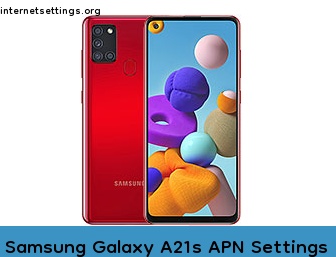 Samsung Galaxy A21s APN Internet Settings