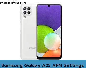 Samsung Galaxy A22 APN Internet Settings