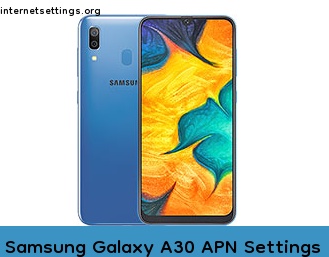 Samsung Galaxy A30 APN Internet Settings