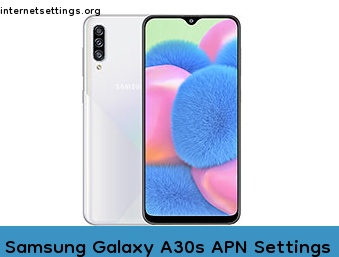Samsung Galaxy A30s APN Internet Settings
