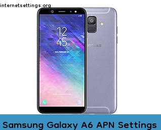 Samsung Galaxy A6 APN Internet Settings