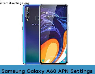 Samsung Galaxy A60 APN Internet Settings