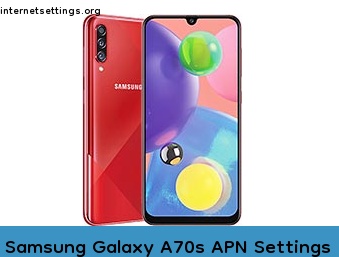 Samsung Galaxy A70s APN Internet Settings