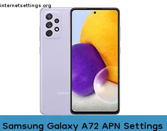 Samsung Galaxy A72 APN Internet Settings