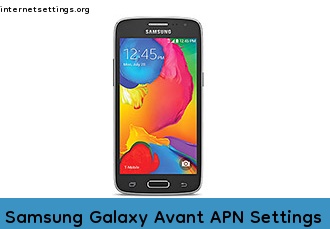 Samsung Galaxy Avant APN Internet Settings