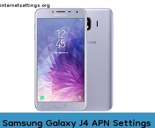 Samsung Galaxy J4 APN Setting