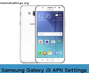 Samsung Galaxy J5 APN Setting