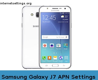 Samsung Galaxy J7 APN Internet Settings