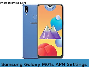 Samsung Galaxy M01s APN Internet Settings