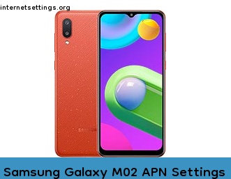 Samsung Galaxy M02 APN Setting