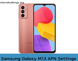 Samsung Galaxy M13 APN Internet Settings