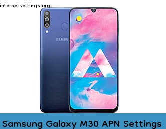 Samsung Galaxy M30 APN Setting