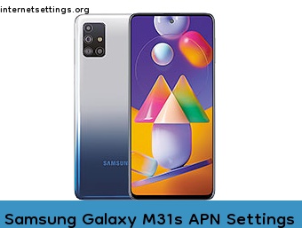 Samsung Galaxy M31s APN Internet Settings