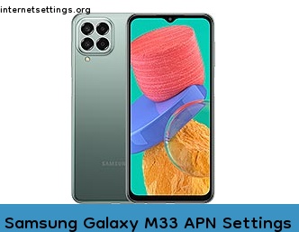 Samsung Galaxy M33 APN Setting