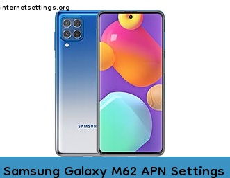 Samsung Galaxy M62 APN Internet Settings