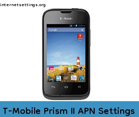 T-Mobile Prism II APN Setting