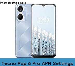 Tecno Pop 6 Pro APN Setting