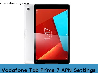Vodafone Tab Prime 7 APN Setting