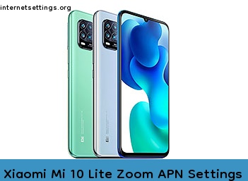 Xiaomi Mi 10 Lite Zoom APN Internet Settings