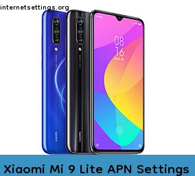 Xiaomi Mi 9 Lite APN Internet Settings