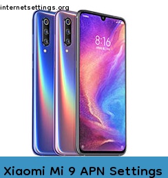 Xiaomi Mi 9 APN Internet Settings