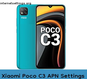 Xiaomi Poco C3 APN Internet Settings