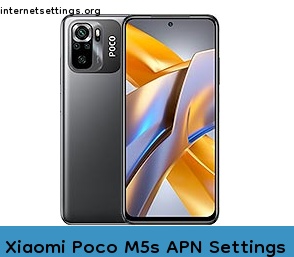 Xiaomi Poco M5s APN Internet Settings